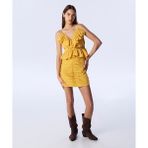 Twist Drapeli Cutout Elbise TS1250002431BT8 - Turuncu - 36