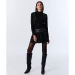 Twist İŞLEMELİ MİNİ ETEK TW6250004163001 - Siyah - 34
