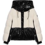 Twist Kadın SHEARLING MIX Kapitone Mont Siyah Uzun Kol Kalın Model Günlük Stil - 40