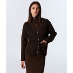 Twist KARMA AKSESUARLI TRİKO HIRKA TW6250050276074 - Kahverengi