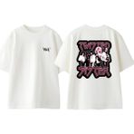Twisted Arts Sister Tasarım Sırt Baskılı Pamuk Beyaz Oversize T-Shirt