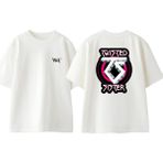 Twisted Sister Tasarım Sırt Baskılı Pamuk Beyaz Oversize T-Shirt - XL