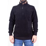 Twister 1903 Siyah Fermuarlı Dik Yaka Erkek Sweatshirt