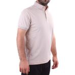 Twister 2305 Bej Günlük Kısa Kol Normal Kesim Pamuklu Polo Yaka Erkek Tişört - XL