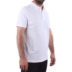 Twister 2341 Beyaz Günlük Kısa Kol Normal Kesim Pamuklu Polo Yaka Erkek Tişört - 2XL