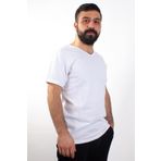 Twister Jeans 1827 Beyaz V Yaka Erkek T-shirt