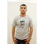 Twister Jeans Ets 2272 Baskılı Bisiklet Yaka Erkek T-Shirt Siyah - Buz Gri - M