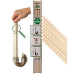 TwistOut® İsviçre ahşap gider spirali, çevre dostu saç tutucu ve sürdürülebilir boru temizleme, plastik içermeyen ambalajlı, Almanya'da üretilmiştir, içerik 8 çubuk