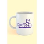 Twitch Baskılı Kahve Kupası - 1 Adet - 199 ml