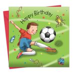Twizler futbolcu doğum günü kartı - erkek çocuk doğum günü kartı - doğum günü kartı - erkek çocuk için doğum günü kartı - sportif doğum günü kartı - çocuk doğum günü kartları