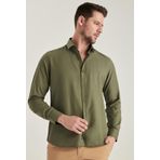 Twn 6EF02ORT00288 Slim Fit Haki Oxford Erkek Gömlek
