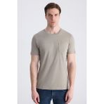 Twn Slim Fit Vizon Düz %100 Pamuklu T-Shirt 4EC1400111252 - XS