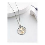 Two Arts Jewelry Kadın 925 Ayar Gümüş Balık Burcu Kolye | Kişiye Özel Tasarım | Hediye Kutusunda Gümüş 45 Cm