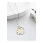 Two Arts Jewelry Kadın 925 Ayar Gümüş İkizler Burcu Kolye | Kişiye Özel Tasarım | Hediye Kutusunda Altın 45 Cm