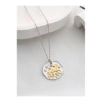 Two Arts Jewelry Kadın 925 Ayar Gümüş Koç Burcu Kolye | Kişiye Özel Tasarım | Hediye Kutusunda Altın 45 Cm