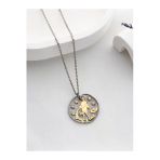 Two Arts Jewelry Kadın 925 Ayar Gümüş Kova Burcu Kolye | Kişiye Özel Tasarım | Hediye Kutusunda Gümüş 45 Cm