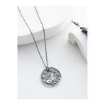 Two Arts Jewelry Kadın 925 Ayar Gümüş Oğlak Burcu Kolye | Kişiye Özel Tasarım | Hediye Kutusunda Gri 45 Cm
