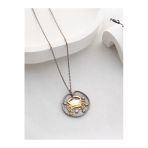 Two Arts Jewelry Kadın 925 Ayar Gümüş Yengeç Burcu Kolye | Kişiye Özel Tasarım | Hediye Kutusunda Gümüş 45 Cm