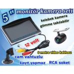 Twogo 5 İNÇ EKRAN VE 1 ADET KELEBEK KAMERA KAYIT YAPMAZ 12 VOLT