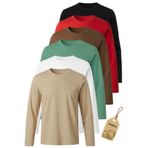 TWOO KİDS Kız Erkek Çocuk Body - 6'lı Set Basic Mevsimlik Suprem Pamuklu Uzun Kollu Tişört Badi - SET 4