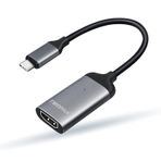 TWOPAN USB C - HDMI Adaptörü 4K, Alüminyum Alaşım USB Tip C - HDMI, iMac 24 inç 2021/27 inç, MacBook Pro/Mini/Air, iPad Pro, XPS, Yoga, EliteBook, Chromebook, Gezginlerin Seçimi