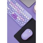 TWOTECH Petek Görünümlü Kablosuz Renkli Klavye Mouse Seti - Retro, Sessiz, Q Türkçe Dizayn