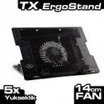 Tx Ergostand 14 cm Led Fan 5 cm Yükseklik 2 USB'li Notebook Soğutucu Stand