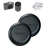 T&Y FOTO Fujifilm Aynasız Fotograf Makileri ve Lensleri için FX Body Ön ve Lens Arka Kapağı Rear Cap Set (Fujifilm X-S10 X-S20 X-T100 X-T200 X-M1)