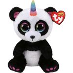 TY Peluş Beanie Boo's Paris Tek Boynuzlu Panda 24 cm Peluş Oyuncak