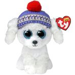 Ty T37299 Beanie Boo Noel köpeği pelüş oyuncak, beyaz/gösterişli bahçe, küçük