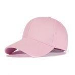 Tybiky Beyzbol kepi, üniseks, açık hava, koşu, beyzbol şapkası, pamuk, beyzbol şapkası, yetişkin, gündelik, saf renk, beyzbol, beyzbol kepi, şapka, kadın, erkek., Pembe., 56-58