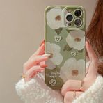 Tybiky iPhone 12 Pro ile uyumlu, sevimli resim çiçek baskısı ultra ince kadınlar için cep telefonu kılıfı, yumuşak düşmeye karşı koruma, kaymaz, çizilmeye karşı dayanıklı, uzun ömürlü koruyucu kılıf,