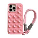 Tybiky iPhone 15 Plus için cep telefonu zinciri, bileklik, silikon, vantuzlu tasarım kılıf, emicili, saf, çıkarılabilir, kordonlu, koruyucu kılıf, tam kapsamlı koruma, darbeye dayanıklı, TPU tampon
