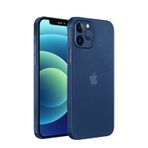 Tybiky Mat kılıf iPhone 11 Pro ile uyumlu, yarı saydam sağlam cep telefonu kılıfı [askeri düşme koruması] kaymaz parmak izi bırakmaz sert PC arka yüzü çizilmez kılıf iPhone 11 Pro.Blue için