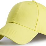 Tybiky Üniseks kep, dış mekan beyzbol şapkası, kadın güneş şapkası, ayarlanabilir şapka, yetişkin şapkası, gündelik, havalı moda beyzbol şapkası, Hip Hop düz şapkalar, erkekler beyzbol şapkası, Sarı, 56-58