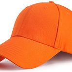 Tybiky Üniseks kep, dış mekan beyzbol şapkası, kadın güneş şapkası, ayarlanabilir şapka, yetişkin şapkası, gündelik, havalı moda beyzbol şapkası, Hip Hop düz şapkalar, erkekler beyzbol şapkası, Turuncu, 56-58