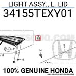 Tyc Honda Civic Fc5 Arka Stop İç Ledlı Sol 2016- (Oem No: 34155Texy01)