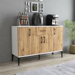 Tyche Çok Amaçlı Dolap-Mikrodalga-Erzak-Airfryer-Mutfak-Kiler Dolabı-Kahve KÖŞESI-BEYAZ-120 cm