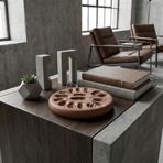 Tycho Minimal Kahverengi Dekoratif Yüzük Tabağı | Modern Dekoratif Kase | Masa Üstü Aksesuar