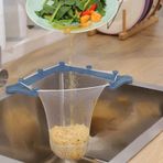 TYCIONG 2 adet üçgen braket, köşe lavabo filtre ağı, köşe lavabo süzgeci sepeti, file lavabo süzgeci, evye süzgeci, file çanta
