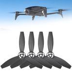 TYCIONG 4 Adet RC Uçak Pervane Modifiye Aksesuar Değiştirme Bebop 2 Drone Için Fit (Siyah)