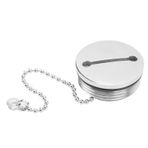 TYCIONG Boots-Marine-Yakıt Deposu Kapağı, Kapak Dolgusu, Tekne Aksesuarı, Zincirli Paslanmaz Çelik Kapak Kapağı, Donanım Aksesuarı (38 mm)