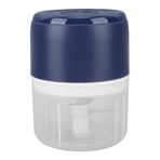 TYCIONG Elektrikli Sarımsak Doğrayıcı, Soğan Öğütücü, Taşınabilir Mutfak Robotu, USB Şarj, Baharat Sebzeleri, Biber, Bebek Maması, 250ml (Mavi)