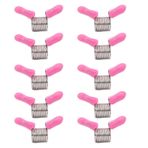 Tyenaza 10PCS Bead Stoppers, Threading Clamps Jewelry Making Springs with Rubber Finger Cot for Stringing Beads