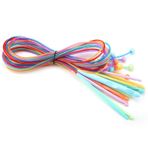 Tyenaza Afgan Tunus tığ iğnesi, 12 boyut/set, ABS plastik, Afgan Tunus tığ iğnesi, 1,2 m uzunluğunda kablolu set, halı dokuma, örgü şişleri