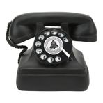 Tyenaza Döner Telefon Modeli, Döner Kadranlı Telefon, Vintage Sabit Hat Süs Klasik Eski Stil Çevirmeli Telefon Modeli Masa Ev için