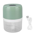 Tyenaza Elektrikli sarımsak doğrayıcı, 250 ml mini taşınabilir sebze kıyıcı, sarımsak öğütücü, ezici, soğan doğrayıcı, sarımsak, biber, sebze, kuruyemiş, et (yeşil)