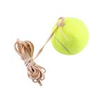 Tyenaza İpli tenis topu, yedek tenis topu ve tutma bandı, tenis antrenman topu, tenis antrenmanı, tek antrenman, tenis topu, elastik lastik ipli, çocuklar, gençler, yeni başlayanlar, muayenehaneler için