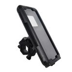 Tyenaza Motosiklet Telefon Montajı, Su Geçirmez Esnek 360 Derece Dönme Cep Telefonu Navigasyon Tutucu Bisiklet Scooter için Bisiklet Telefonu Montajı (Rearview Mirror)