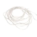 Tyenaza Nakış İpliği, Metalik Bakır Tel Dikiş Dikiş Parlaklığı 1.5mm Dia Manuel DIY String, El Nakışları için Bükülebilir Metal Zanaat Teli, String Art (Gümüş)